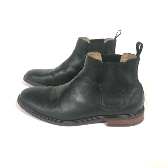 aston grey chelsea boots